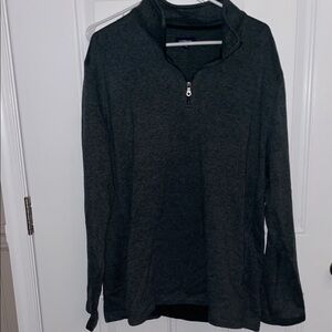 Croft & Barrow Men's Dark Gray Zip-Up Sweater
